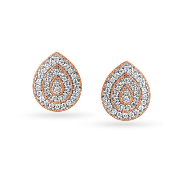 Exquisite Drop Design Diamond Earrings Ganapati Jewellers Nepal 8