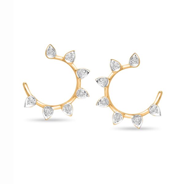 Latest Design Leaf Diamond Earrings Ganapati Jewellers Nepal 8