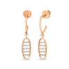 Modern Hanging Oval Diamond Earrings Ganapati Jewellers Nepal 10