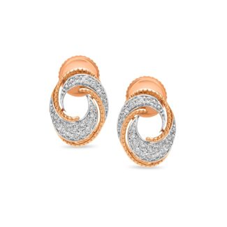 Modern Oval Diamond Earrings Ganapati Jewellers Nepal
