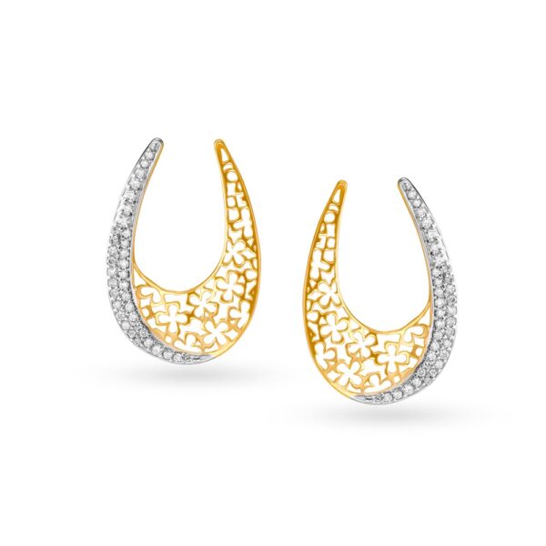 Urban U Design Diamond Earrings Ganapati Jewellers Nepal 8