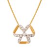 Elegant Triple Triangle Diamond Pendant Ganapati Jewellers Nepal 11