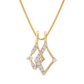 Lovely Tangled Diamond Design Diamond Pendant Ganapati Jewellers Nepal
