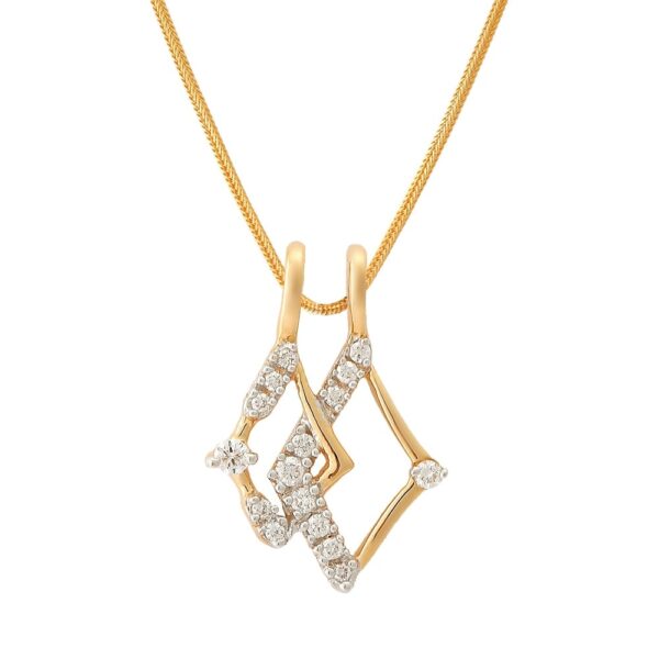 Lovely Tangled Diamond Design Diamond Pendant Ganapati Jewellers Nepal 8