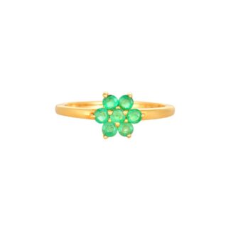 Emerald Flower Diamond Ring Ganapati Jewellers Nepal