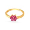 Ruby Flower Diamond Ring Ganapati Jewellers Nepal 9