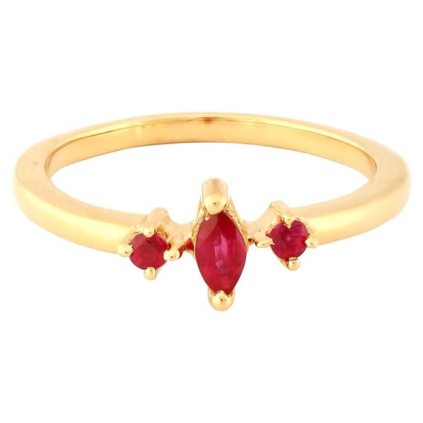 Beautiful Ruby Band Diamond Ring Ganapati Jewellers Nepal 8