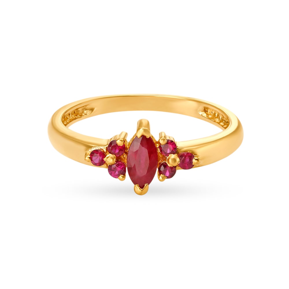 Mesmerzing Ruby Diamond Ring - Ganapati Jewellers Nepal