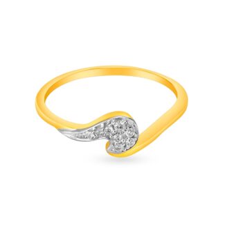 Beautiful Curve Design Diamond Ring Ganapati Jewellers Nepal
