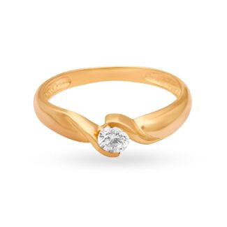 Modern Solitaire Design Diamond Ring Ganapati Jewellers Nepal