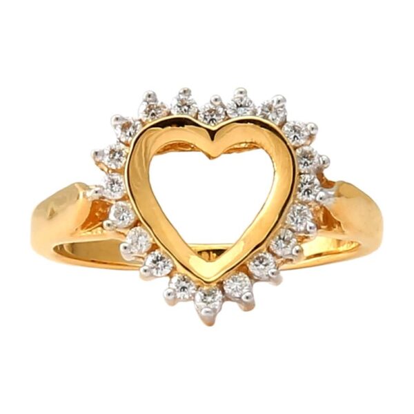 Beautiful Heart Shaped Diamond Ring Ganapati Jewellers Nepal 8