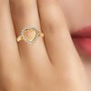 Beautiful Heart Shaped Diamond Ring Ganapati Jewellers Nepal 9