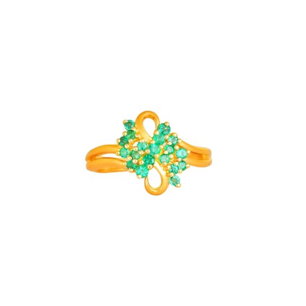 Elegant Emerald Diamond Ring Ganapati Jewellers Nepal 8