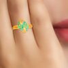 Elegant Emerald Diamond Ring Ganapati Jewellers Nepal 10