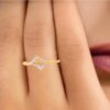 Beautiful Rectangular Diamond Ring Ganapati Jewellers Nepal 9
