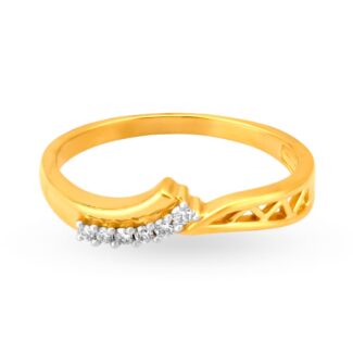 Mesmerizing Diamond and Gold Line Diamond Ring Ganapati Jewellers Nepal 8
