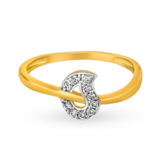 Beautiful Droplet Design Diamond Ring Ganapati Jewellers Nepal