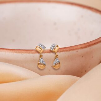 Exquisite Drop Diamond Earrings Ganapati Jewellers Nepal