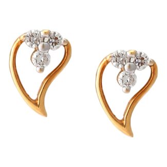 Beautiful Leaf Top Diamond Earrings Ganapati Jewellers Nepal