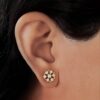 Chic Flower Diamond Earrings Ganapati Jewellers Nepal 9