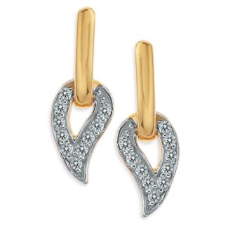 Chic Long Drop Diamond Earrings Ganapati Jewellers Nepal
