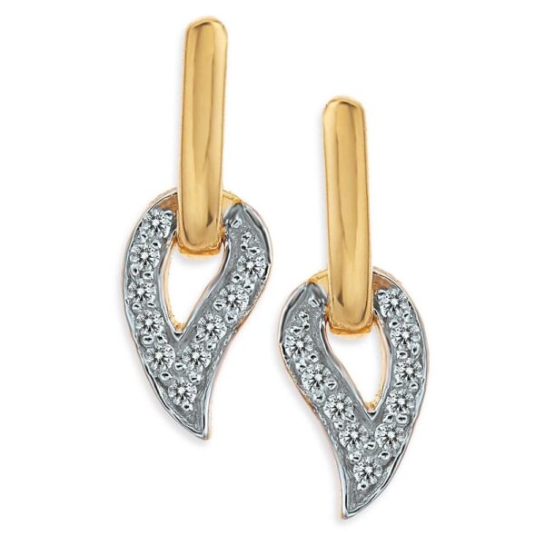 Chic Long Drop Diamond Earrings Ganapati Jewellers Nepal 8