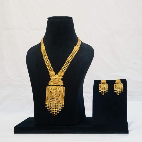 Majestic Gold Necklace Set Ganapati Jewellers Nepal 9