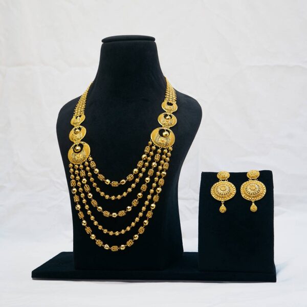 Royal Gold Necklace Set Ganapati Jewellers Nepal 9