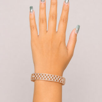 Floral Diamond Bangle
