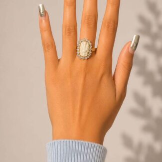 Oval Muga Ring Ganapati Jewellers Nepal Oval Muga Ring