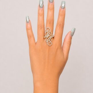 Swirl Diamond Ring Ganapati Jewellers Nepal Swirl Diamond Ring