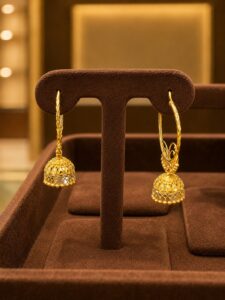 Traditional Gold Jhumki Earrings Ganapati Jewellers Nepal