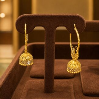 Traditional Gold Jhumki Earrings