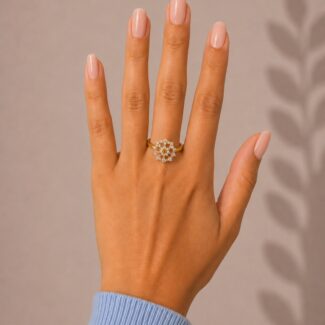 Floral Diamond Ring