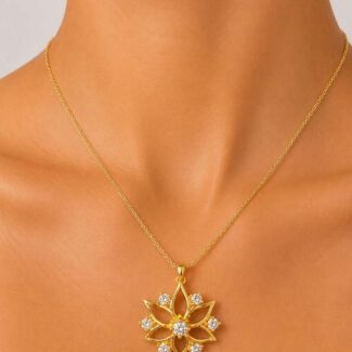 Floral Diamond Pendant