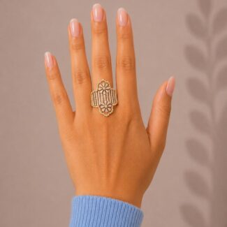 Floral Lattice Ring