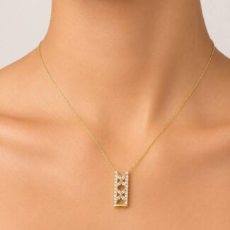 Geometric Diamond Pendant