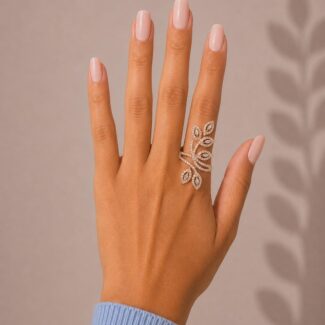 Leaf Diamond Ring