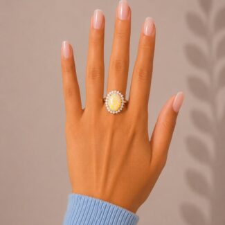 Opal Halo Ring Ganapati Jewellers Nepal Opal Halo Ring