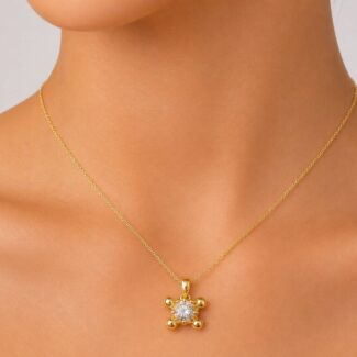 Solitaire Bloom Pendant