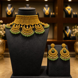 Vintage Floral Statement Necklace Set Ganapati Jewellers Nepal Vintage Floral Statement Necklace Set