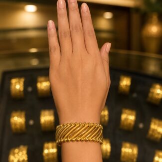 Textured Gold Bracelet